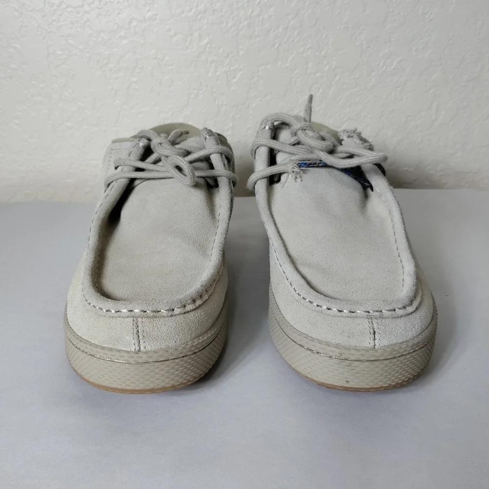 Ipath Cats Mens Skate Shoes Size 9 Suede Leather Moc Toe Sand Beige Low Top